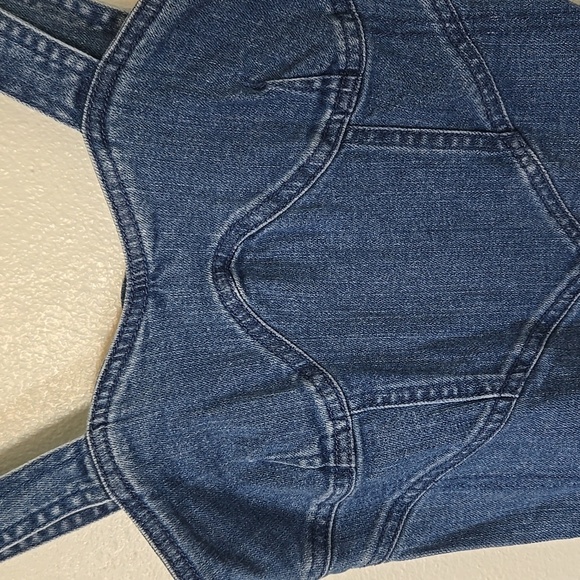 Vero Moda Denim Sandy Cutline Top Size XS - Picture 5 of 6